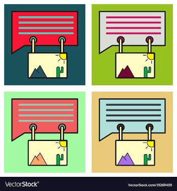 Set of flat email attachment icon paper document vector image
