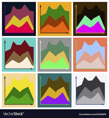 Set of flat icons on stylish background financial vector image