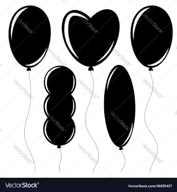 Set of flat isolated black silhouettes of vector image