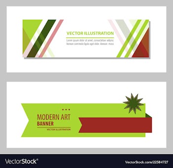 Set of flat linear promotion ribbon banner scroll vector image