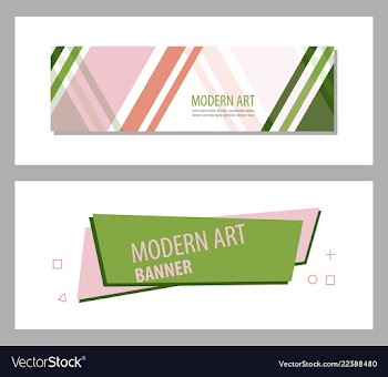 Set of flat linear promotion ribbon banner scroll vector image