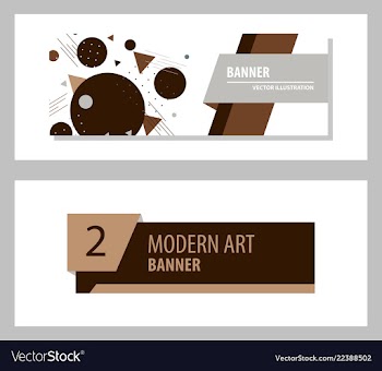 Set of flat linear promotion ribbon banner scroll vector image