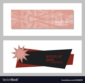 Set of flat linear promotion ribbon banner scroll vector image