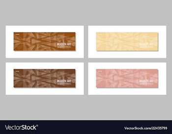 Set of flat linear promotion ribbon banner scroll vector image