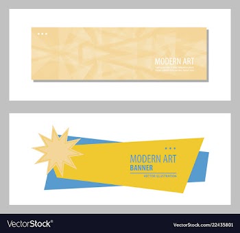 Set of flat linear promotion ribbon banner scroll vector image