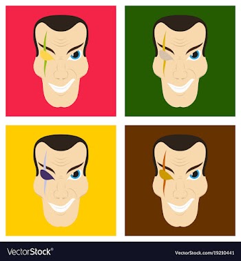 Set of flat of cartoon superhero character design vector image