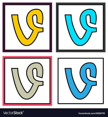Set of flat of vine icon vector image