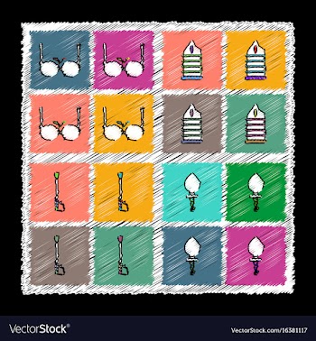 Set of flat shading style icons sex subject vector image