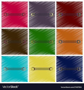 Set of flat shading style icons sports expander vector image