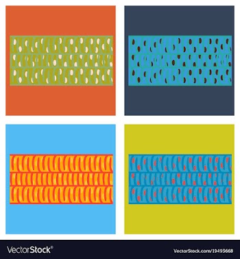 Set of flat showing type of muscle cells vector image