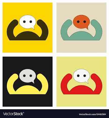 Set of flat social network icon people network vector image