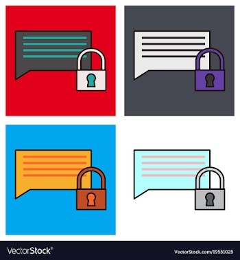 Set of flat spam outline symbol on background vector image
