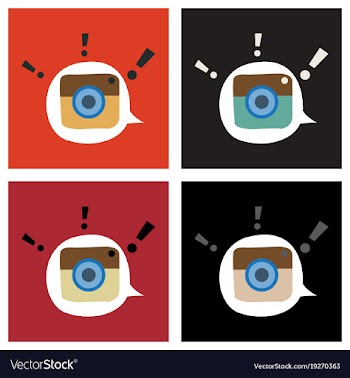 Set of flat web icon of modern lineart camera vector image