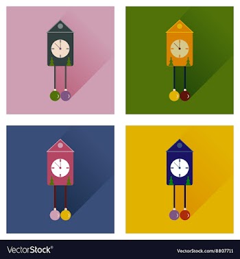 Set of flat web icons with long shadow Christmas vector image