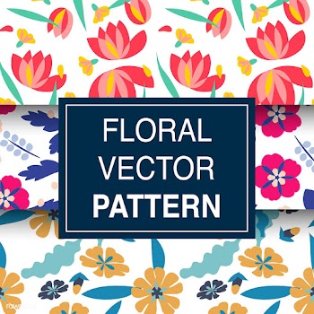 Set of floral vector patterns | Free stock vector - 389526