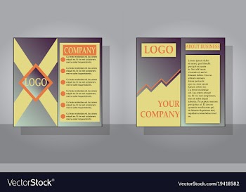 Set of flyer design template - brochure - annual vector image