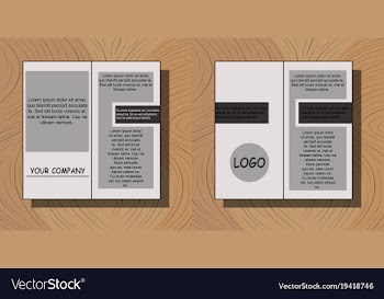 Set of flyer design template - brochure - annual vector image