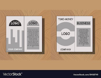 Set of flyer design template - brochure - annual vector image