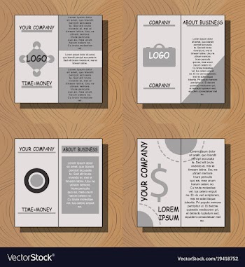 Set of flyer design template - brochure - annual vector image