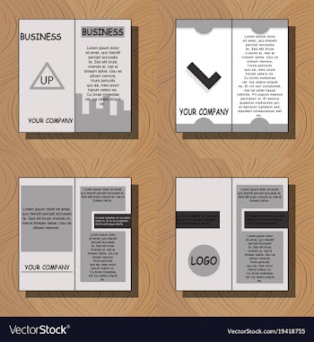 Set of flyer design template - brochure - annual vector image