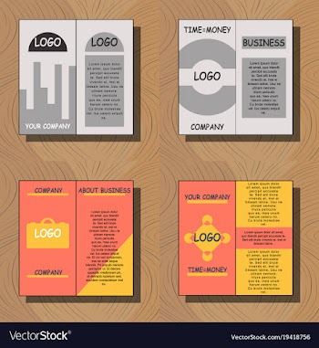 Set of flyer design template - brochure - annual vector image