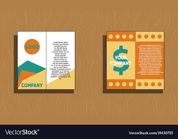 Set of flyer design template - brochure - annual vector image