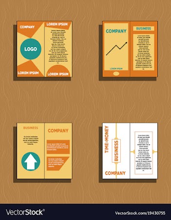 Set of flyer design template - brochure - annual vector image
