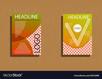 Set of flyer design template - brochure - annual vector image