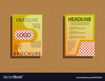 Set of flyer design template - brochure - annual vector image