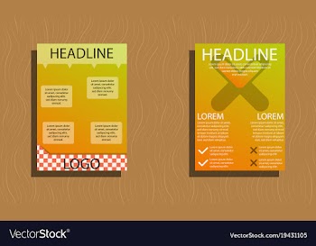 Set of flyer design template - brochure - annual vector image