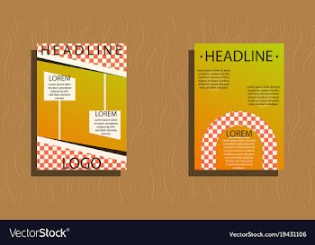 Set of flyer design template - brochure - annual vector image