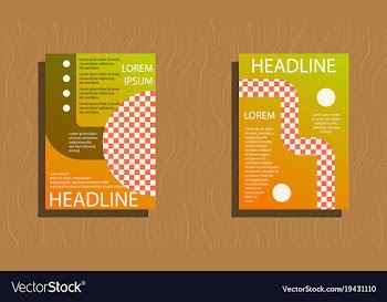 Set of flyer design template - brochure - annual vector image