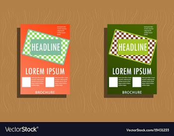 Set of flyer design template - brochure - annual vector image