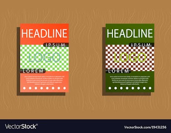 Set of flyer design template - brochure - annual vector image