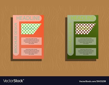 Set of flyer design template - brochure - annual vector image