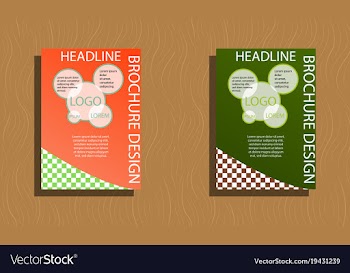 Set of flyer design template - brochure - annual vector image