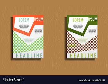 Set of flyer design template - brochure - annual vector image
