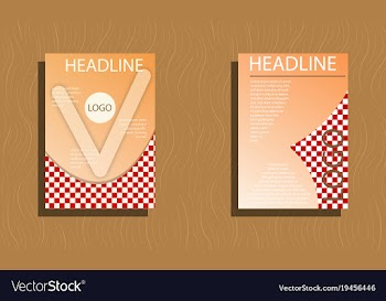 Set of flyer design template - brochure - annual vector image