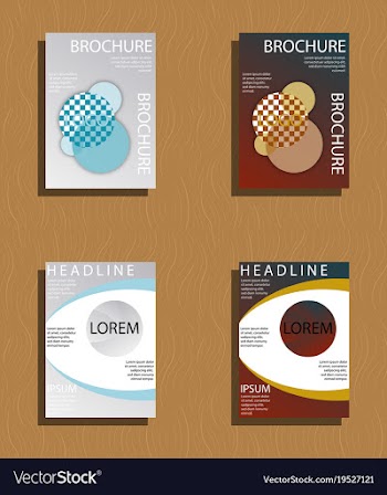 Set of flyer design template - brochure - annual vector image