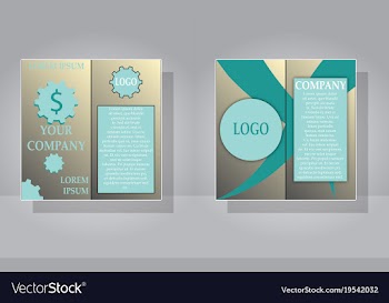 Set of flyer design template - brochure - annual vector image