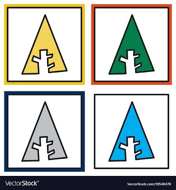 Set of forrest forrst newtork social tree icon vector image