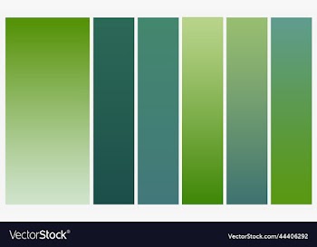 set of fresh green gradients background