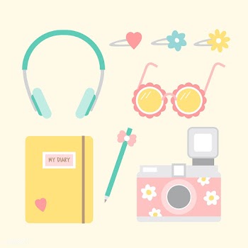 Set of fun and girly icons | Free stock vector - 251183