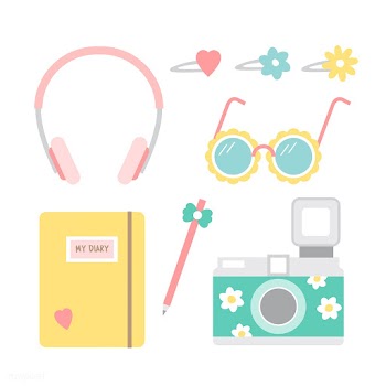 Set of fun and girly icons | Free stock vector - 251184