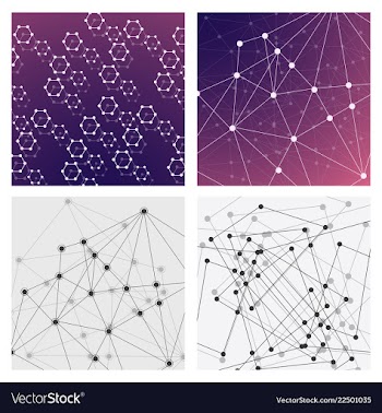 Set of genetic engineering nanotechnology medical vector image