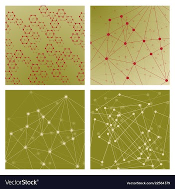 Set of genetic engineering nanotechnology medical vector image