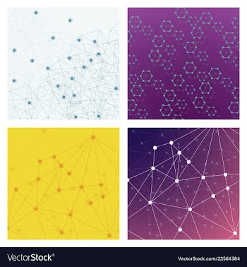 Set of genetic engineering nanotechnology medical vector image