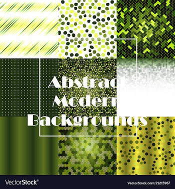 Set of geometric pattern abstract background vector image