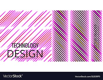 Set of geometric pattern abstract background vector image