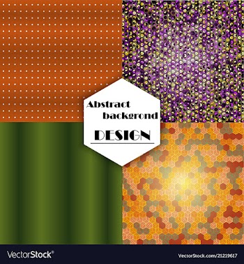 Set of geometric pattern abstract background vector image
